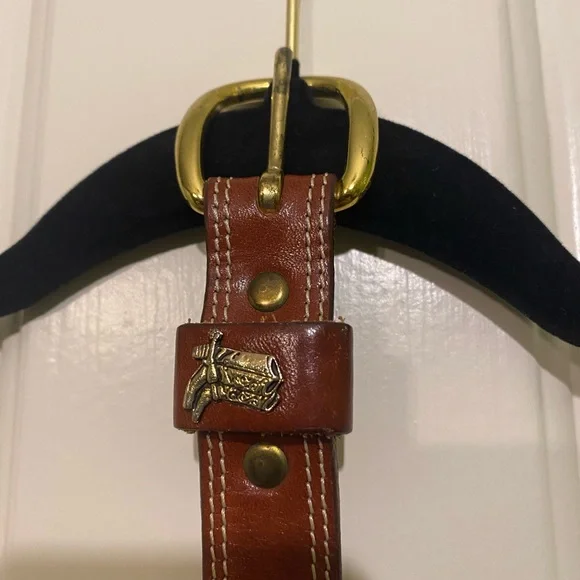 Frye | Accessories | Vintage Frye Brown Leather Belt With 